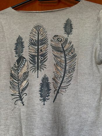 Pull beige col v 38/40