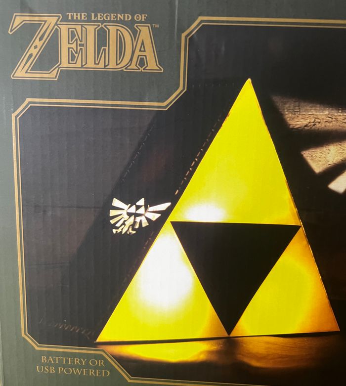 Lampe Zelda Triforce officielle en boîte - photo numéro 1