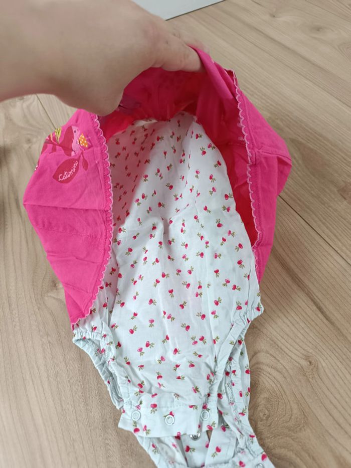 1 robe salopette et 1 t shirt body 6 mois fille - photo numéro 4