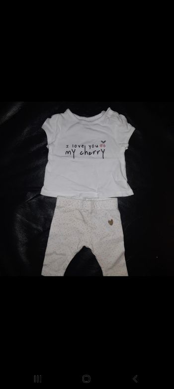 Ensemble tee-shirt + legging 1 mois