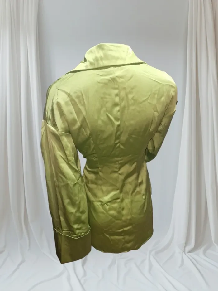 Robe chemise verte - photo numéro 4