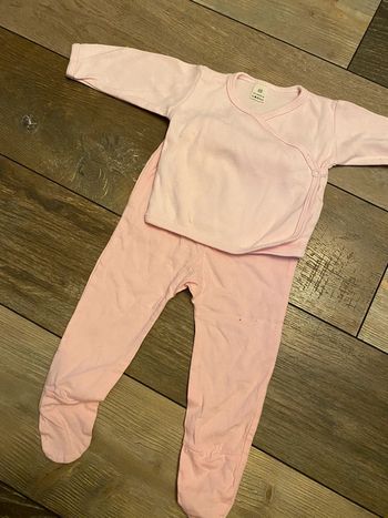 Ensemble fille rose 6 mois