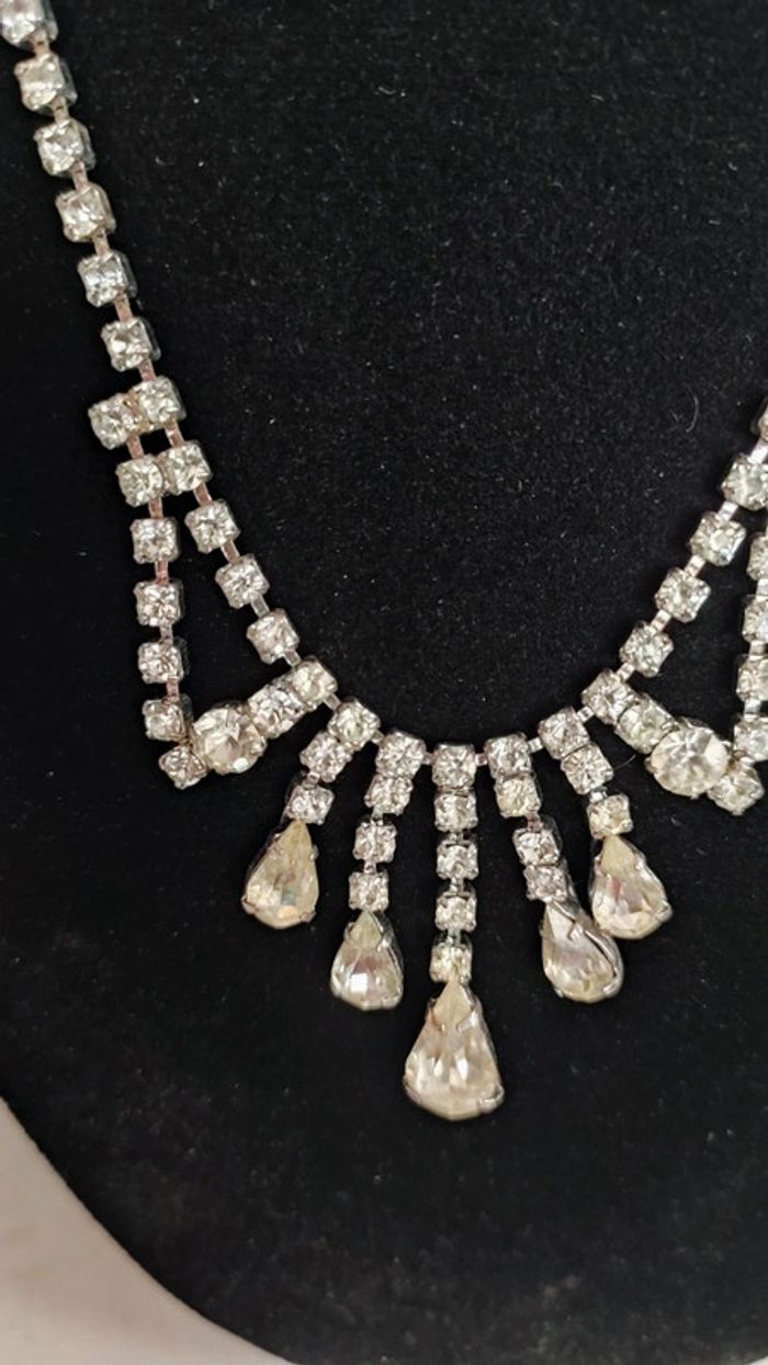 Collier strass vintage - photo numéro 2