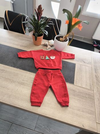 Ensemble molletonné 2 pièces garçon 9 mois 74cm Primark