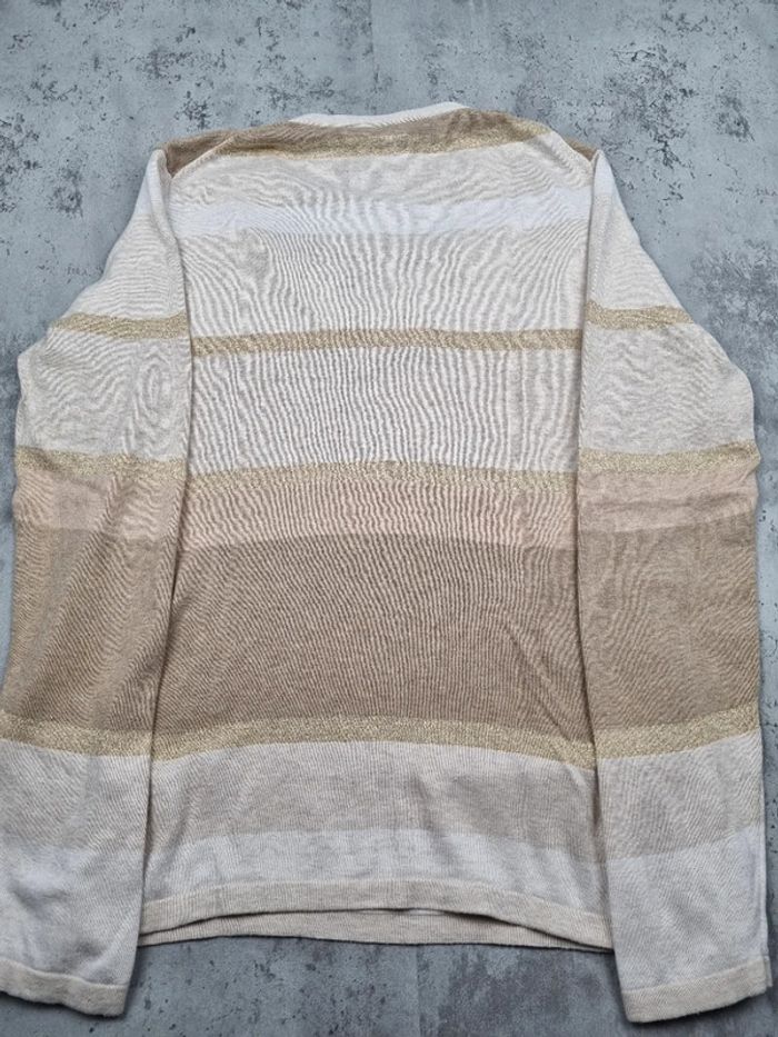 Pull col V rayé Tommy Hilfiger – Taille L/40 Femmes - photo numéro 4
