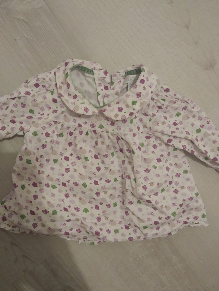 T-shirt manche longue taille 1 mois