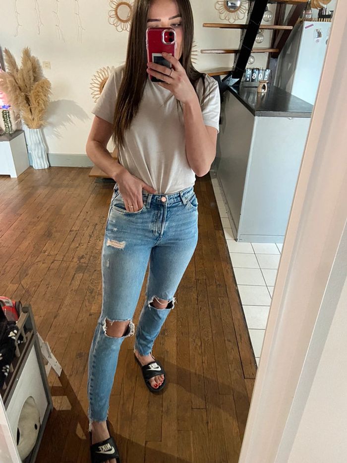Jean mom bleu clair - photo numéro 4