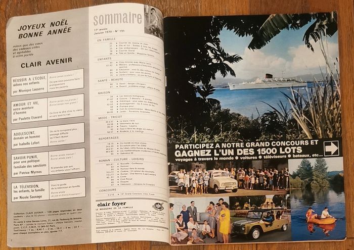 Ancien magazine Clair foyer 1970 N°191 - photo numéro 2