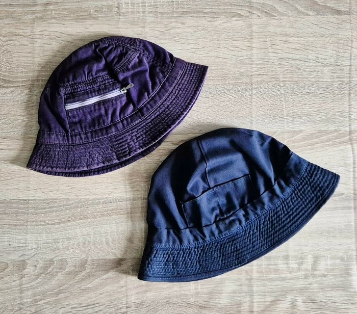 Lot de 2 Bobs avec Poche Zip – Style Baroudeur / Festival - photo numéro 2