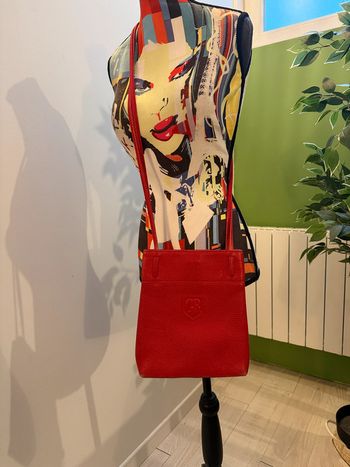 Sac à bandoulière en cuir vintage Georges Rech