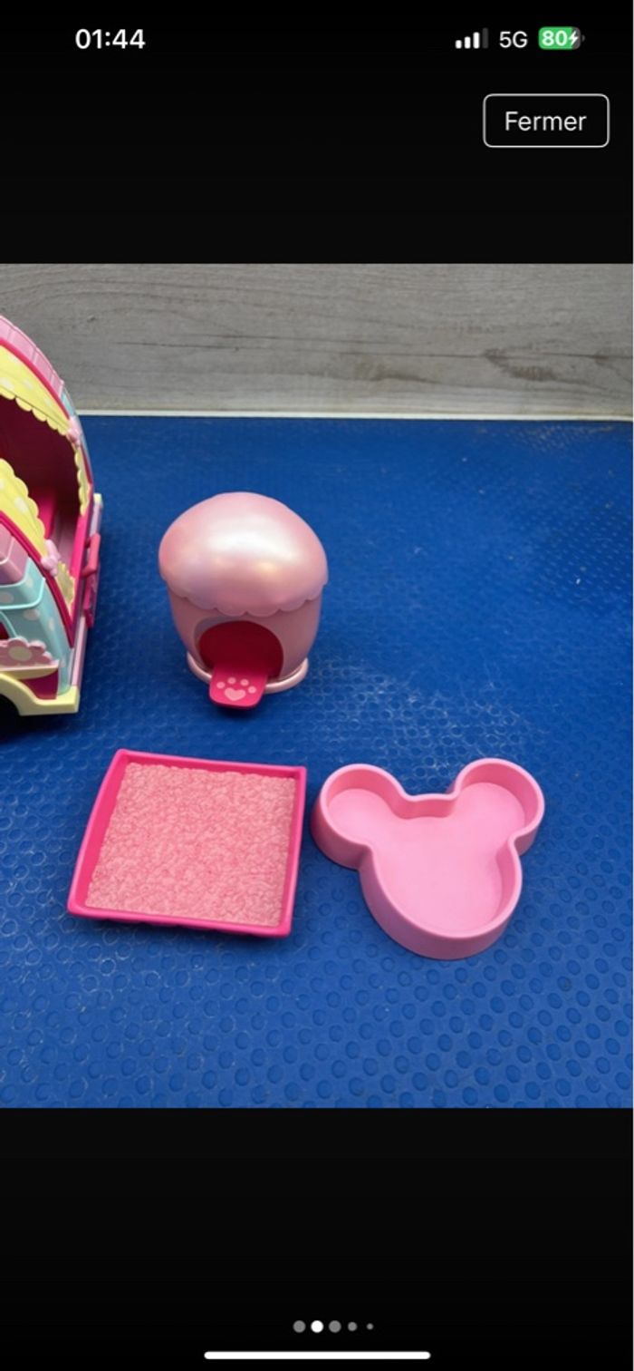 Jouet chariot roulette Minnie Disney chat figaro - photo numéro 6