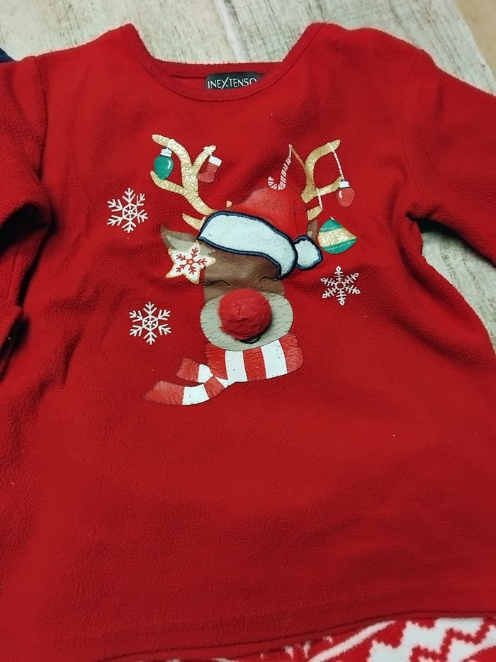 Lot de 3 pyjamas taille 3 ans garçon de Noël bon état - photo numéro 6