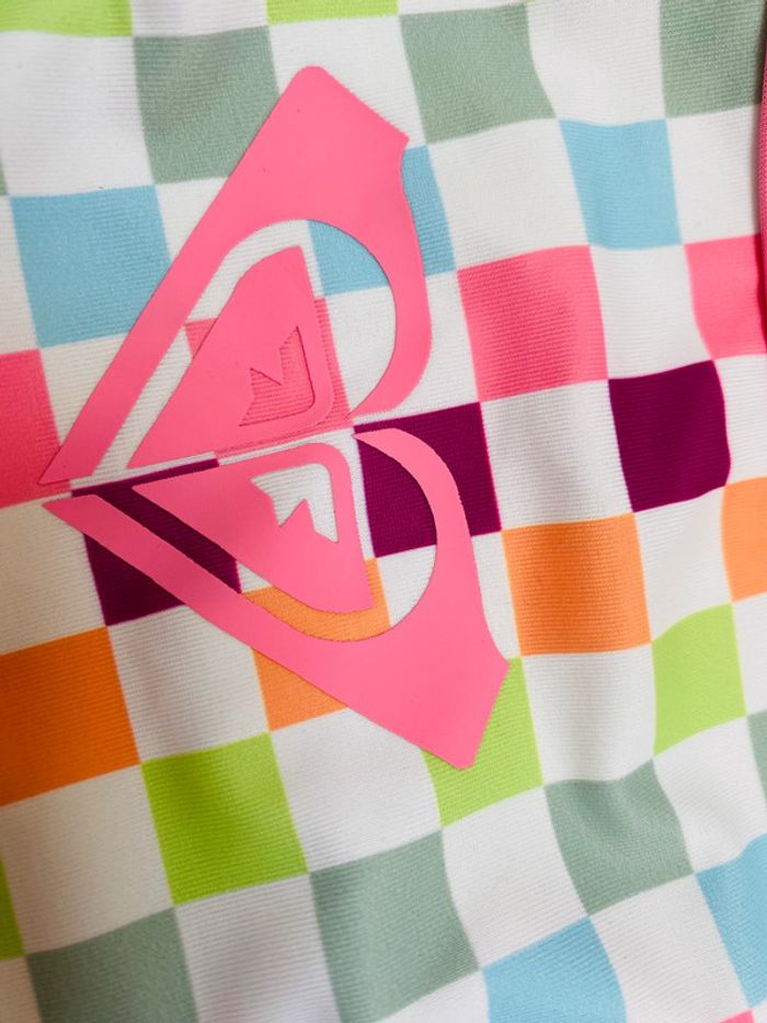 Maillot de bain une pièces imprimé damiers multicolores Roxy 5 ans - photo numéro 2