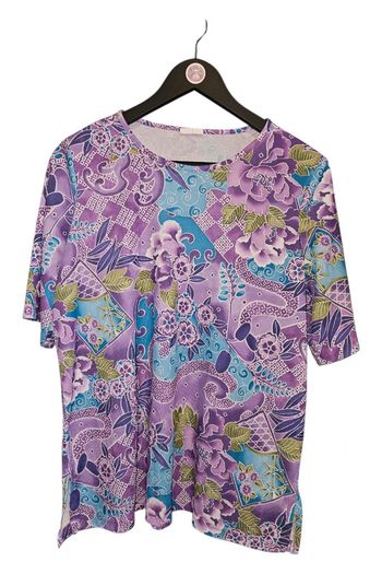 Blouse manches courtes extensible T42-44