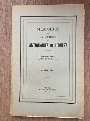 La société Antiquaires de l’ouest 1937