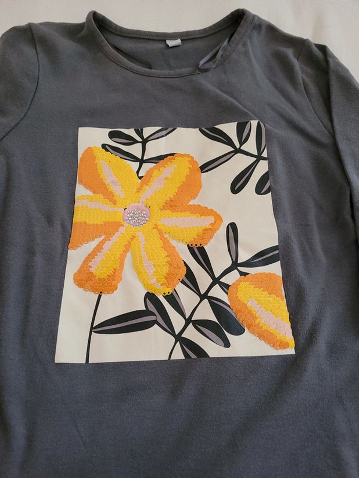 Lot de 2 t-shirts manches longues 8ans - photo numéro 7