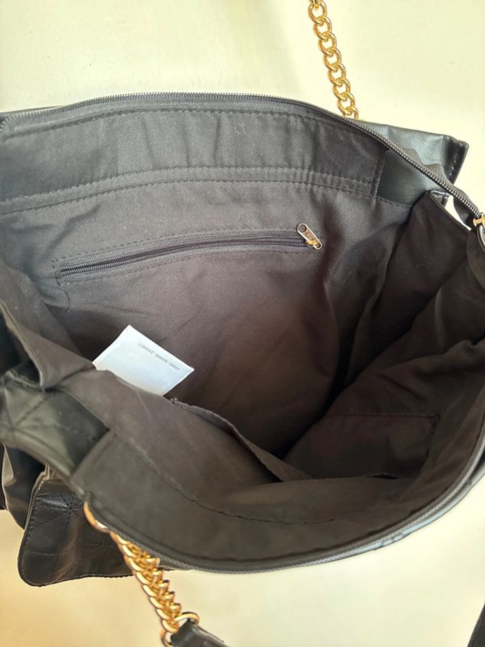 Sac à main, noir et doré. - photo numéro 4