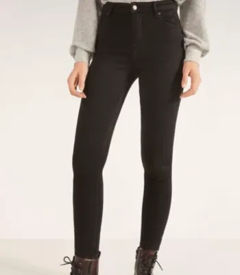 Jean skinny taille haute noir Bershka NEUF