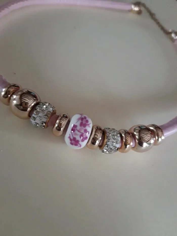 Collier fantaisie perles strass - photo numéro 5