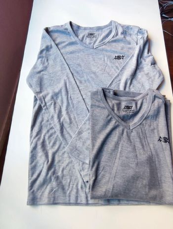 2 sous pulls gris neuf taille L New man