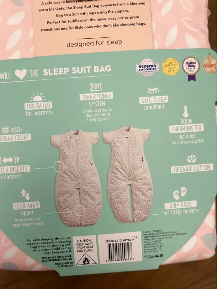 (New) Ergopouch sleep suit bag 1.0 tog 8-24m - photo numéro 7