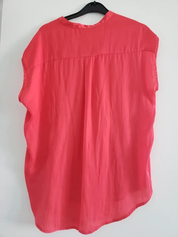 Blouse manches courtes rose - photo numéro 2