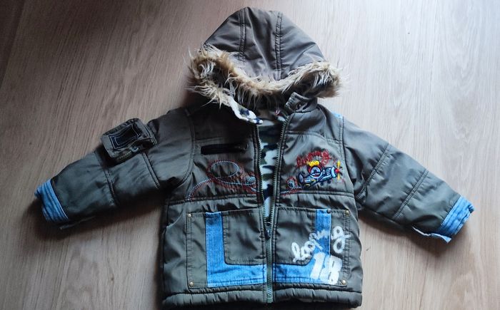 Veste kaki d'hiver enfant 2 ans - photo numéro 2