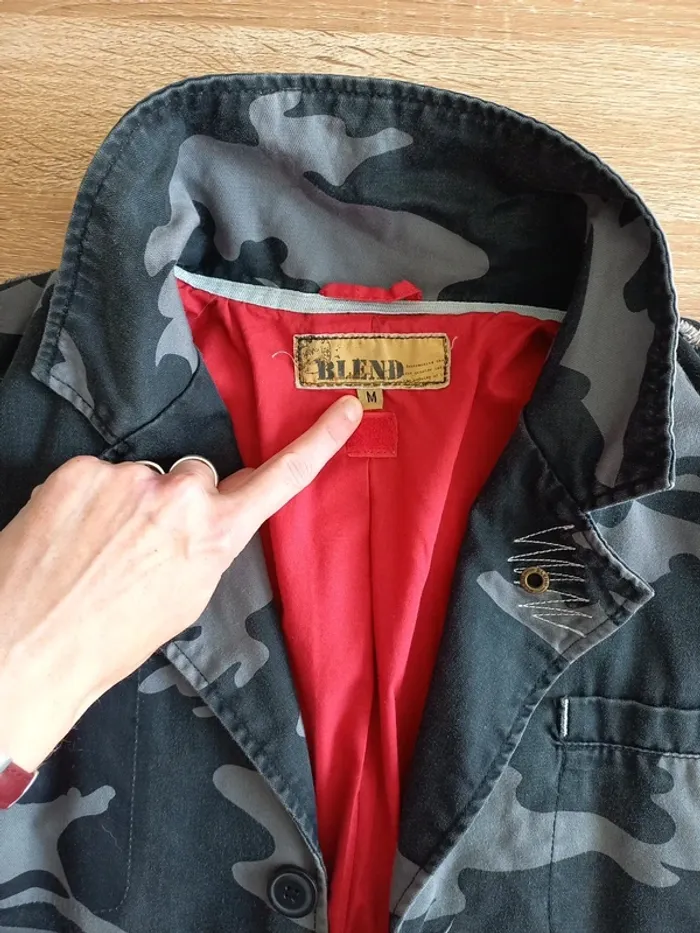 Veste style militaire camouflage T.M - photo numéro 3
