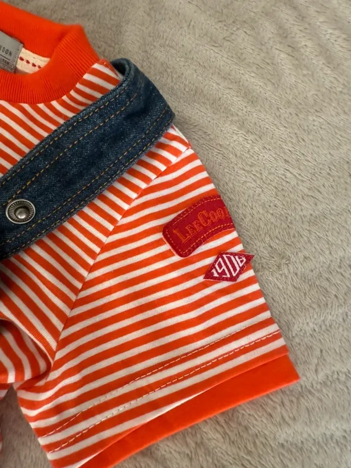 Salopette et t-shirt Lee Cooper – 9 mois - photo numéro 3