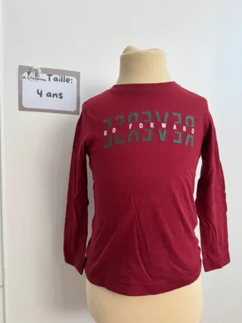 Tee shirt manches longues - taille 4 ans 🌼