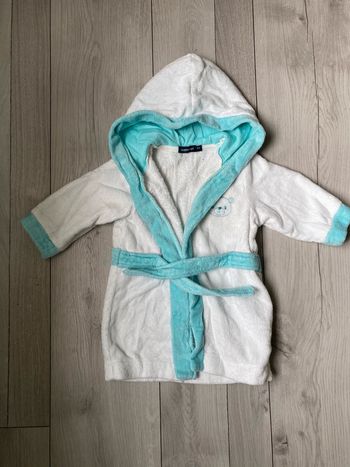 Peignoir bébé éponge