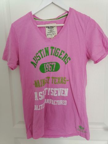 Tee shirt femme rose