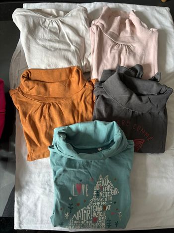 Lot de 5 sous pulls col roulé 