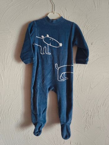 Pyjama bleu chien