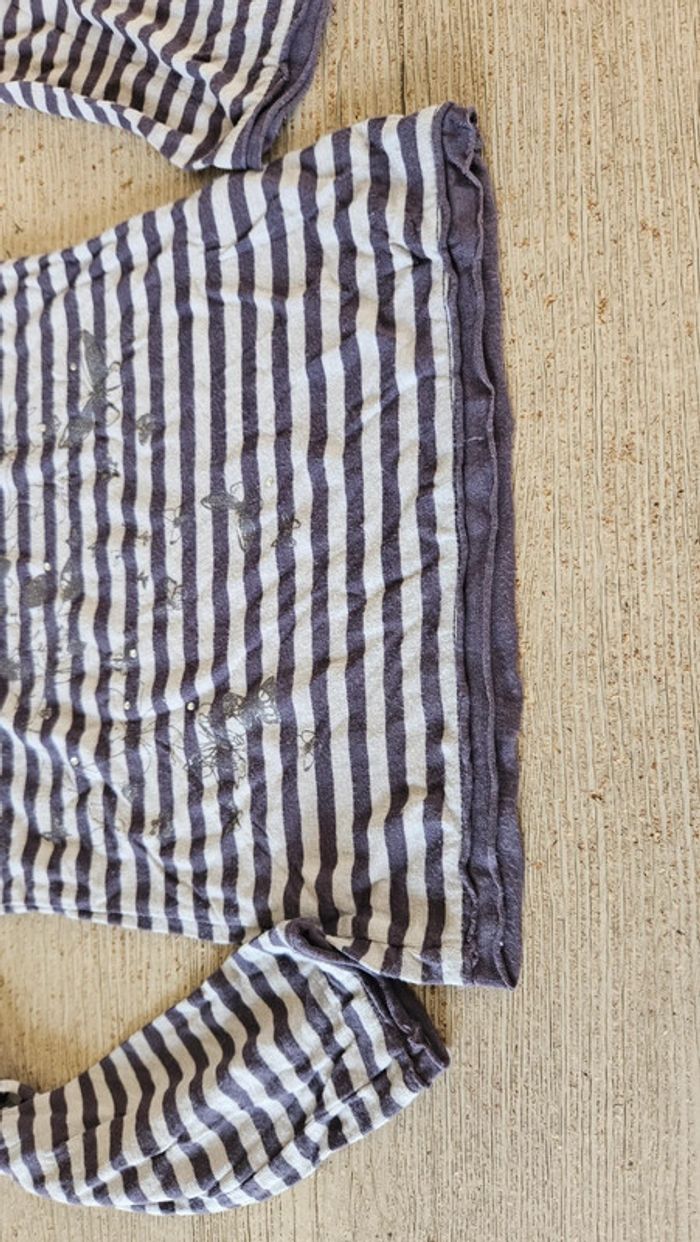 Blouse légère à manches longues mauve et grise, Orchestra, 6 ans - photo numéro 4