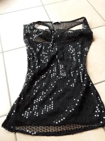 Débardeur fantaisie à sequins