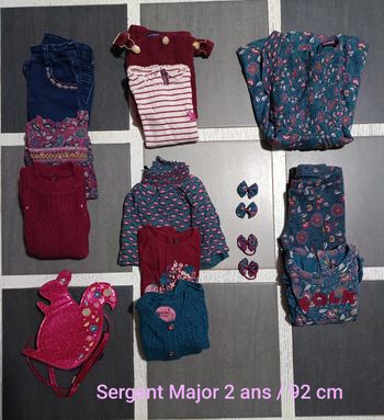 Lot automne Sergent Major 2 ans / 92cm