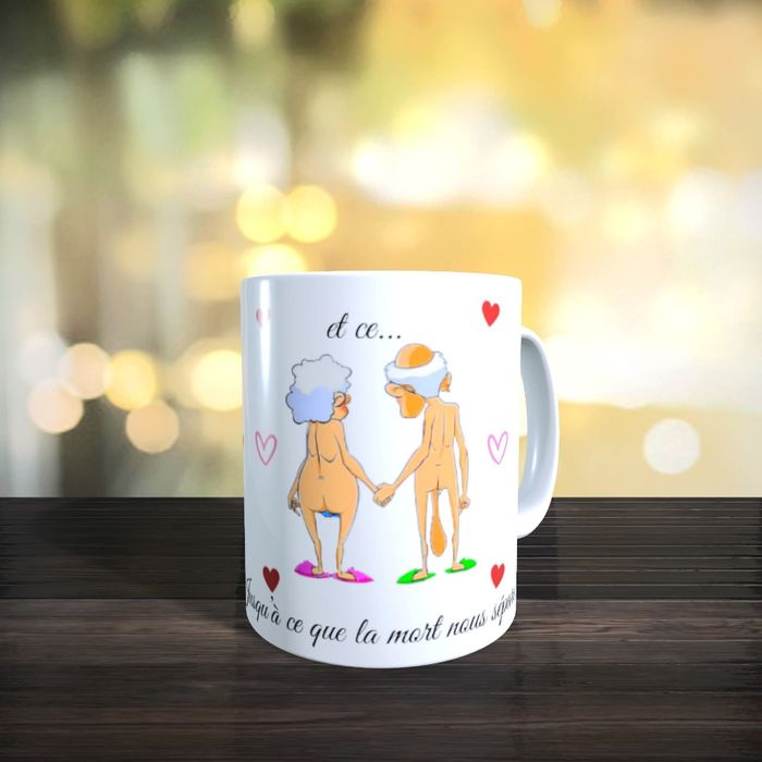 Mug humour sexy couple âgé - photo numéro 2