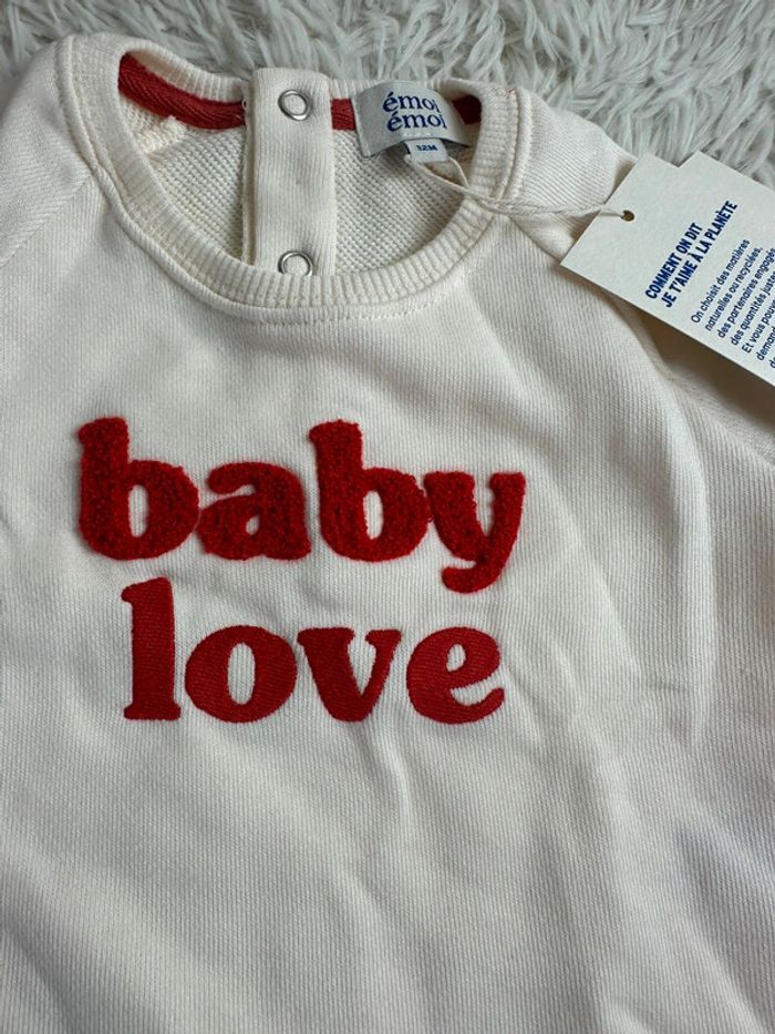 Pull baby love emoi emoi taille 12 mois - photo numéro 2