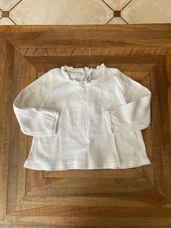 Teeshirt manche longue blanc