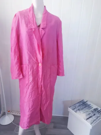 🌹Trench fushia 42