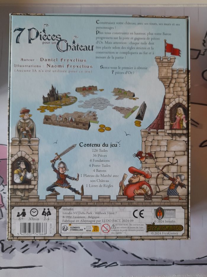 7 pièces pour un château + extension jeu de société - photo numéro 2