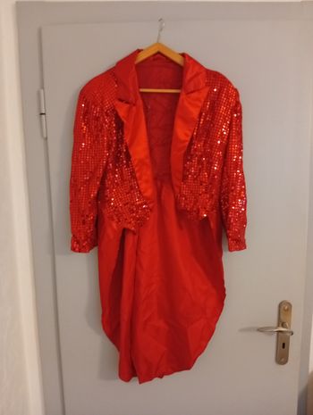 Queue de pie sequins rouges t38/40