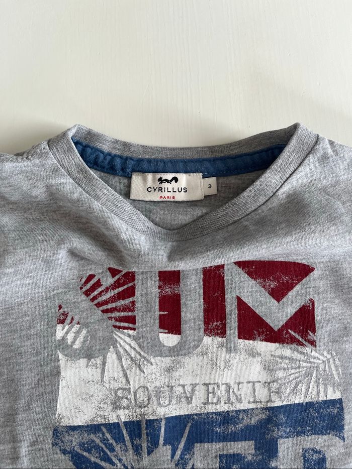 T-shirt Summer gris Cyrillus 3 ans - photo numéro 2
