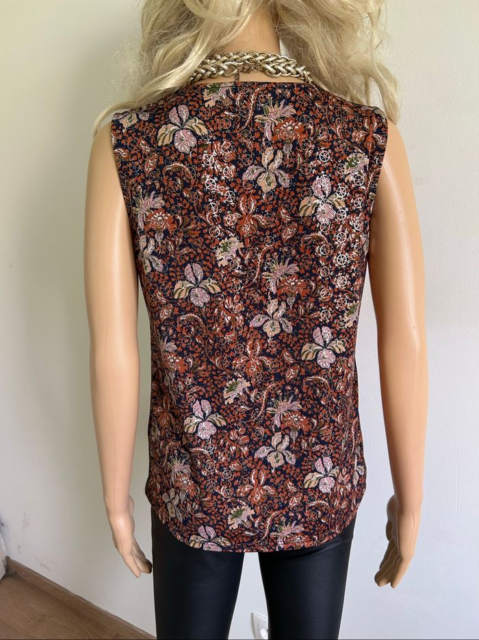 Blouse imprimée sans manches Morgan taille S comme neuve - photo numéro 5