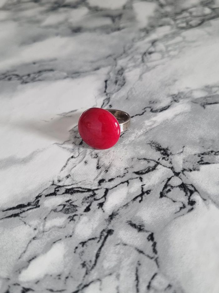 Bague ronde rouge - photo numéro 12