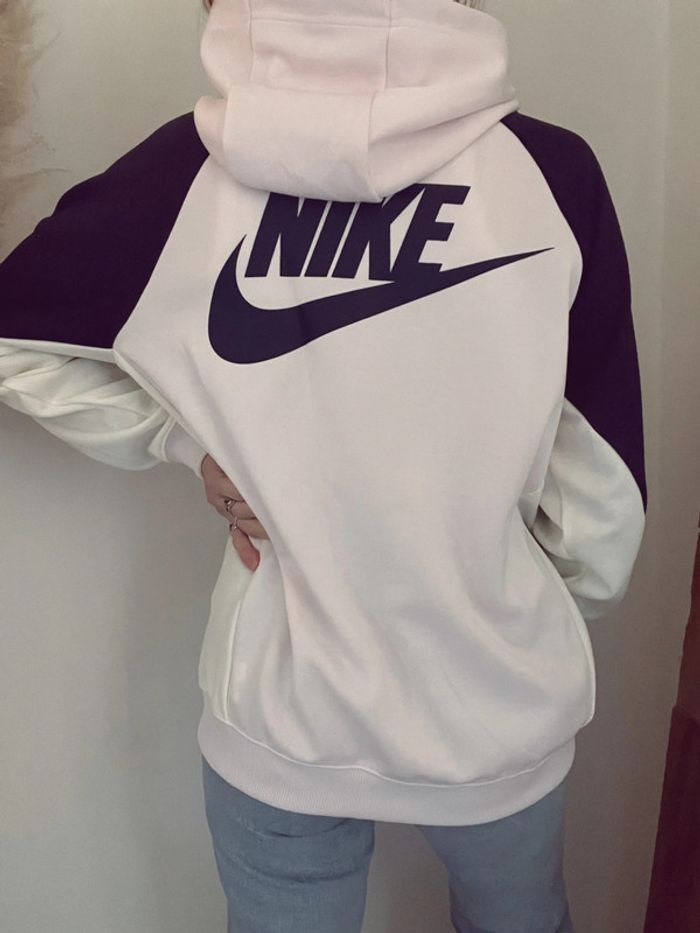 Veste de survêtement à capuche Nike marine et rose - photo numéro 2