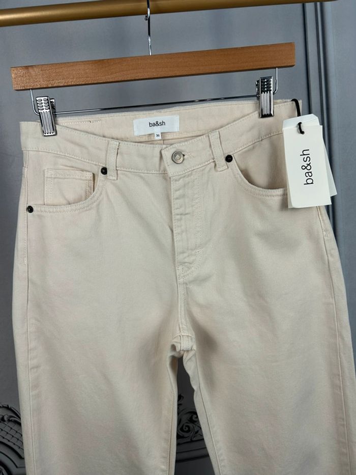 Pantalon taille haute crème Ba&sh 36 Neuf - photo numéro 2