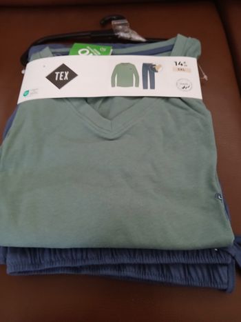 ensemble pyjamas homme en coton tex 3XL