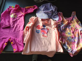 Lot vêtements plage / mer bébé fille 18 mois